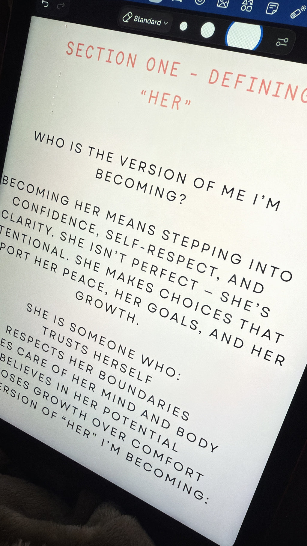 The Becoming her planner